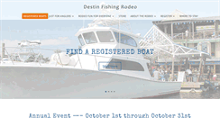 Desktop Screenshot of destinfishingrodeo.org